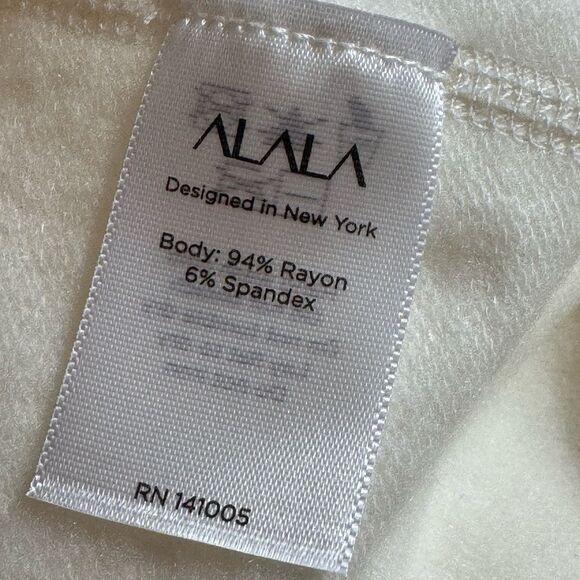 Alala Fleece off Duty Sweatpants Womens Sz M Bone Pull on Drawstring Fleece New - Picture 15 of 16